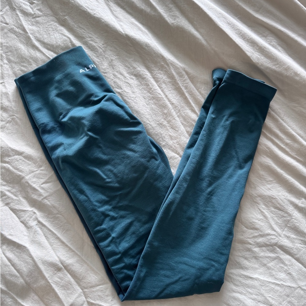 Alphalete Blue High-Waisted Leggings